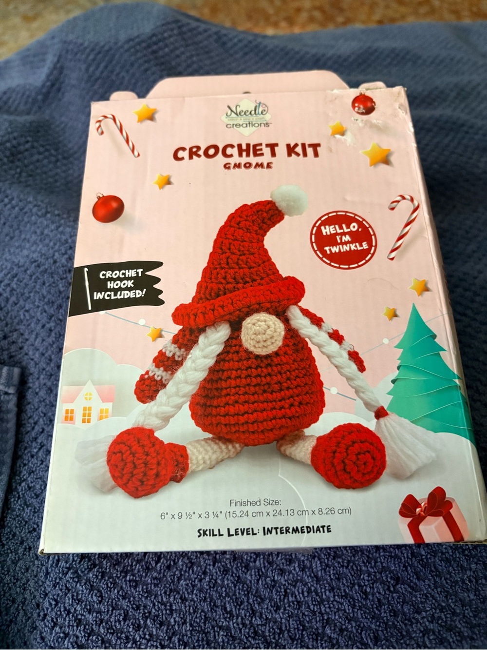Crochet Gnome Kit - Red & White